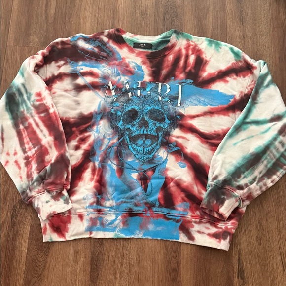 AMIRI Other - AMIRI Multicolor Tie-Dye Skull Sweater